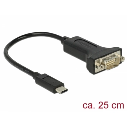 Delock Adapter, USB Type-C > 1 db soros DB9 RS-232