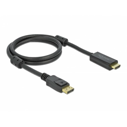 Delock Aktív DisplayPort 1.2 - HDMI kábel 4K 60 Hz 1 méter hosszú