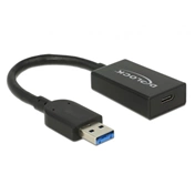 Delock Átalakító USB 3.1 Gen 2 A-típusú csatlakozódugó > USB Type-C™ típusú csatlakozóhüvely, aktív