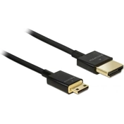 Delock Cable HDMI-A apa > HDMI mini-C apa 3D 4K High Speed Ethernettel kábel - 2m (84778) Delock Cable HDMI-A apa > HDMI mini-C apa 3D 4K High Speed Ethernettel kábel - 2m (84778)