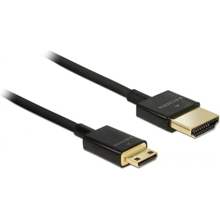 Delock Cable HDMI-A apa > HDMI mini-C apa 3D 4K High Speed Ethernettel kábel - 2m (84778) Delock Cable HDMI-A apa > HDMI mini-C apa 3D 4K High Speed Ethernettel kábel - 2m (84778)