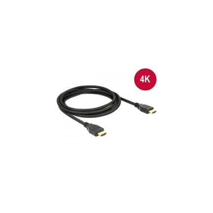 Delock Cable High Speed HDMI with Ethernet HDMI A male > HDMI A male 4K 2 m