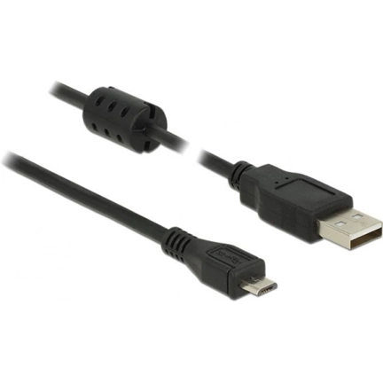 Delock Cable USB 2.0 Type-A male > USB 2.0 Micro-B male 1.5 m fekete