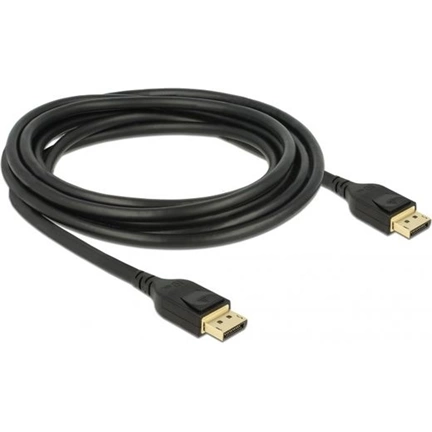 Delock DisplayPort kábel 8K 60 Hz 3 m DP 8K tanúsítvánnyal (3 év)