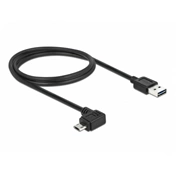 Delock Easy-USB -> EasyUSB micro-B M/M adatkábel 1m fekete egyenes/90°