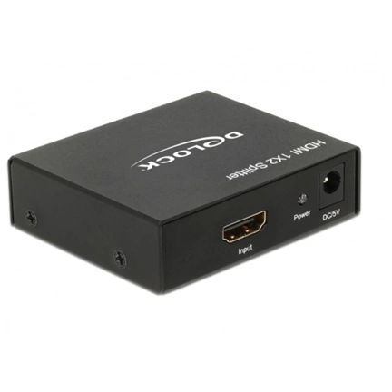 Delock HDMI-elosztó, 1 x HDMI-bemenet > 2 x HDMI-kimenet, 4K