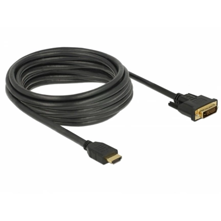 Delock HDMI - DVI 24+1 kétirányú kábel 5 m