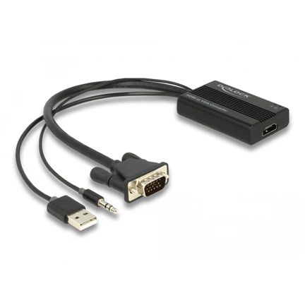 Delock HDMI to VGA Adapter with Audio