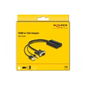 Delock HDMI to VGA Adapter with Audio