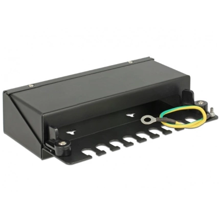 Delock Keystone Desktop Patch Panel 8 Port black