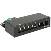 Delock Keystone Desktop Patch Panel 8 Port black
