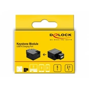 Delock Keystone Module USB Type-A Charging Port 2.1 A black