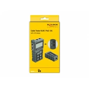 Delock LCD kábel tesztelő RJ45 / PoE / DC