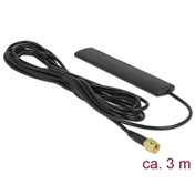 Delock LTE Antenna SMA 3 dBi Omnidirectional Fixed Black Adhesive Mounting (88987)