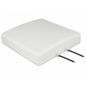Delock LTE MIMO Antenna 2 x SMA Plug 8 dBi directional with connection cable RG-58 10 m white outdoor