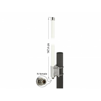 Delock LoRa 868 MHz Antenna N Jack 8 dBi 147.7 cm