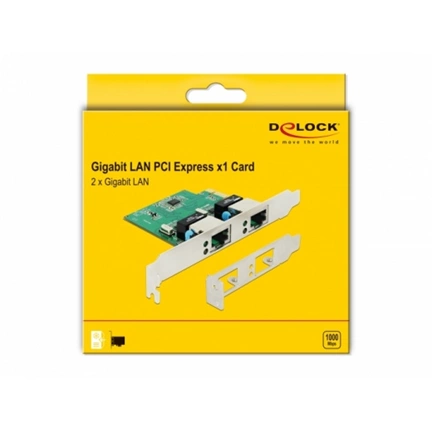 Delock PCI Express Kártya > 2 x Gigabit LAN