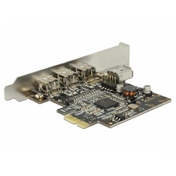 Delock PCI Express Kártya > 3 x külső FireWire B + 1 x belső FireWire A