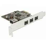 Delock PCI Express Kártya > 3 x külső FireWire B + 1 x belső FireWire A