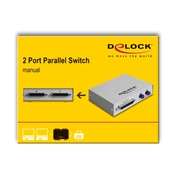 Delock Parallel Switch Sub-D 25 pin 2-port manual