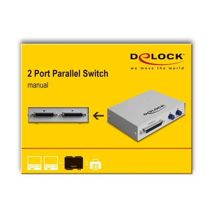 Delock Parallel Switch Sub-D 25 pin 2-port manual