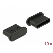 Delock Porvédő USB Type-C™ kimenethez fogantyú nélkül 10 darab fekete
