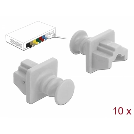 Delock Porvédő az RJ45 hüvely, 10 darab fehér