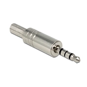 Delock Stereo plug 3.5 mm stereo with bend protection