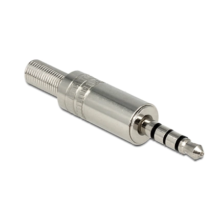 Delock Stereo plug 3.5 mm stereo with bend protection