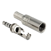 Delock Stereo plug 3.5 mm stereo with bend protection