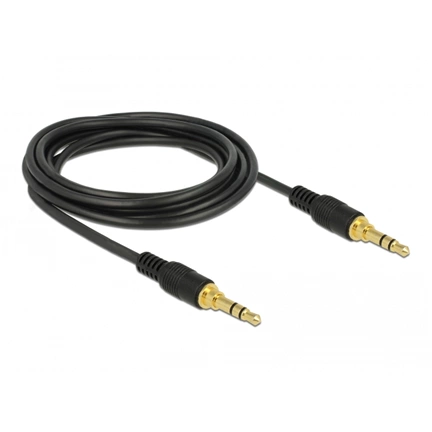 Delock Sztereó Jack Kábel 3,5 mm 3 tűs férfi > férfi 3 m fekete