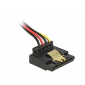 Delock Tápkábel, 4 tűs Floppy-csatlakozóhüvely > 15 tűs SATA-csatlakozóhüvely, fém, 30 cm