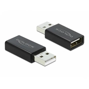 Delock USB 2.0 Adapter - A-típusú apa csatlakozó - A-típusú anya csatlakozó adat blokkoló
