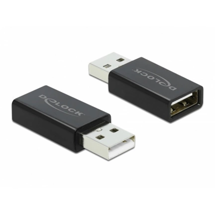 Delock USB 2.0 Adapter - A-típusú apa csatlakozó - A-típusú anya csatlakozó adat blokkoló