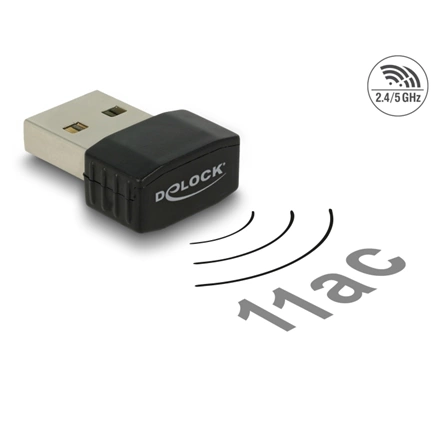 Delock USB 2.0 Dual Band WLAN ac/a/b/g/n Nano Stick 433 Mbps
