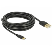 Delock USB 2.0 kábel A-típusú Type-C 4 m