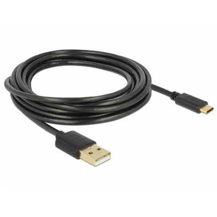 Delock USB 2.0 kábel A-típusú a Type-C 3 m