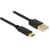 Delock USB 2.0 kábel A-típusú a Type-C 3 m