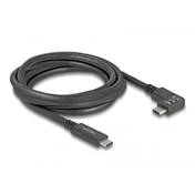 Delock USB 5Gbps kábel Type-C / Type-C balra/jobbra ívelt 2m 4K PD 60W E-Marker