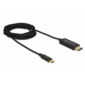 Delock USB Type-C koax kábel HDMI-hoz (DP Alt Mode) 4K 60 Hz 2 m