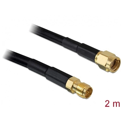 Delock antenna bővítő kábel, RP-SMA 2 m (3 év)