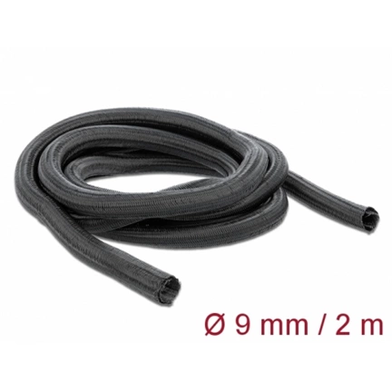 Delock fonott önzáródó kábelharisnya (2m x 9mm) fekete