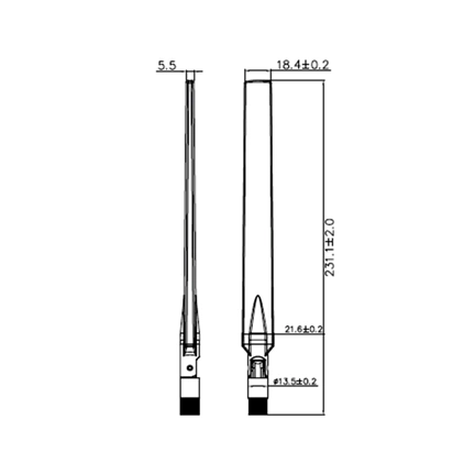 Delock gömbszerű WLAN antenna, RP-SMa csatlakozó, 4-7dBi, elfordítható