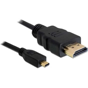 Delock kábel HDMI-A male to HDMI micro-D male 2m