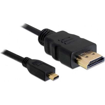 Delock kábel HDMI-A male to HDMI micro-D male 2m