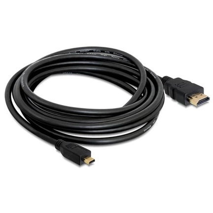 Delock kábel HDMI-A male to HDMI micro-D male 2m