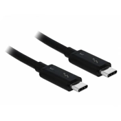 Delock kábel Thunderbolt 3 USB Type-C male passzív 5A 1m fekete