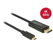 Delock kábel USB Type-C male to Displayport male (DP Alt Mode) 4K 60Hz, 2m