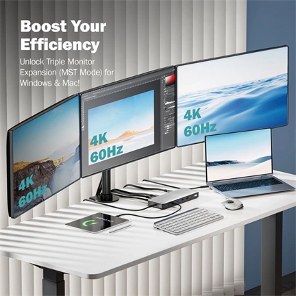 Digitus 13in1 USB-C Docking Station Silver