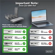 Digitus 13in1 USB-C Docking Station Silver